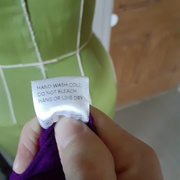 Purple Long Sleeve Mid Length Dress Size Large - Picture 11 of 11